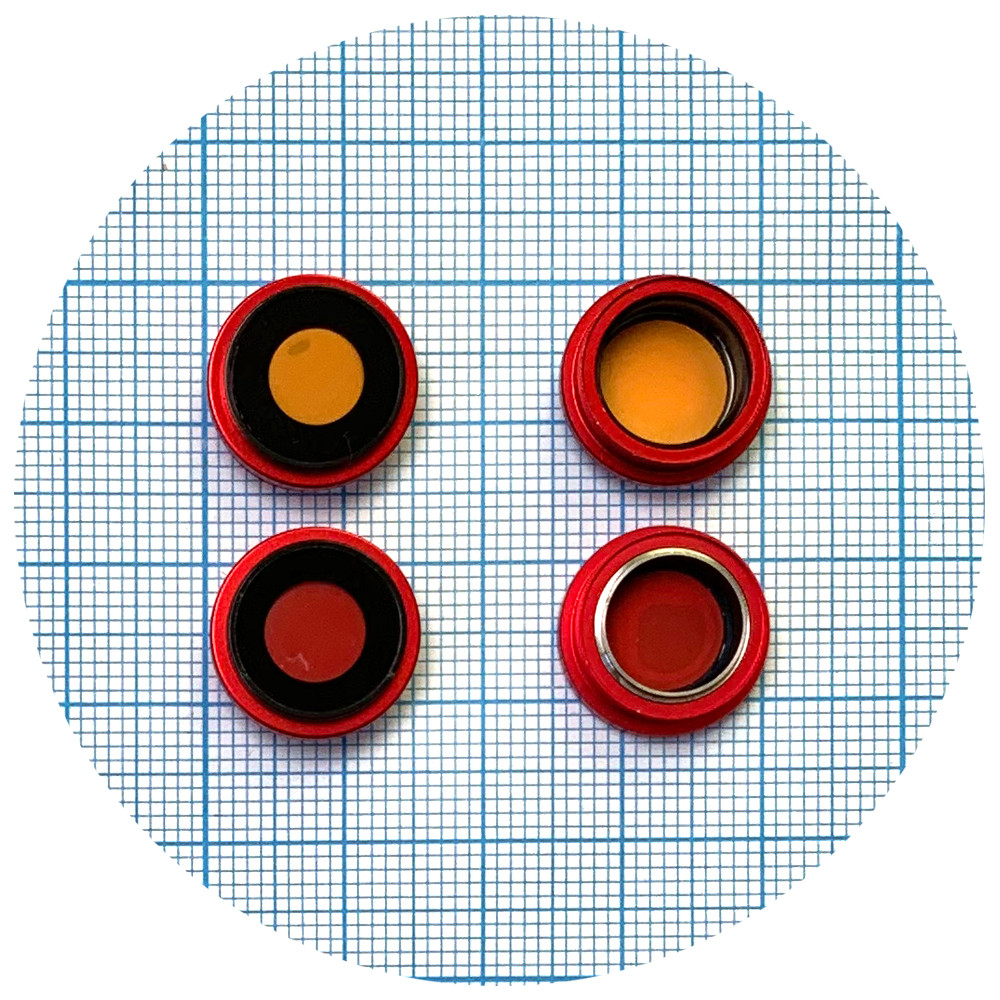 Скло камери Apple iPhone 14, iPhone 14 Plus (оригінал Китай з червоним кільцем - 2 шт), фото 1