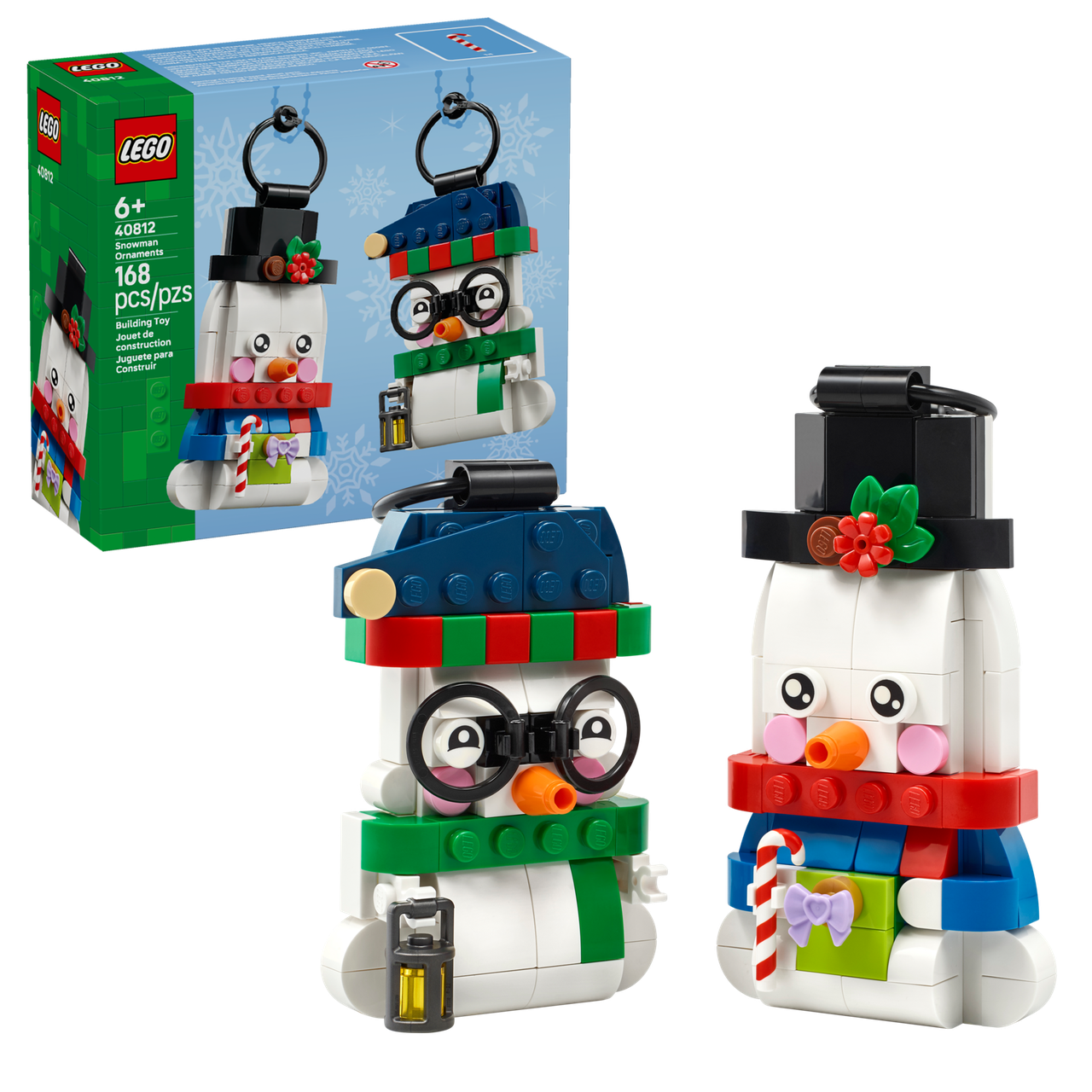Конструктор LEGO Seasonal 40812 Snowman Ornaments Ялинкові прикраси, фото 1