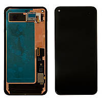 Дисплей (екран) Google Pixel 5 GD1YQ GTT9Q з тачскрином (Оригінал і рамкою та динаміком)