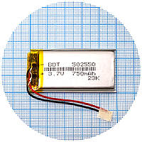 Батарея (акумулятор) універсальний 502550 50 х 25 х 5 мм 750 mAh 3.7V