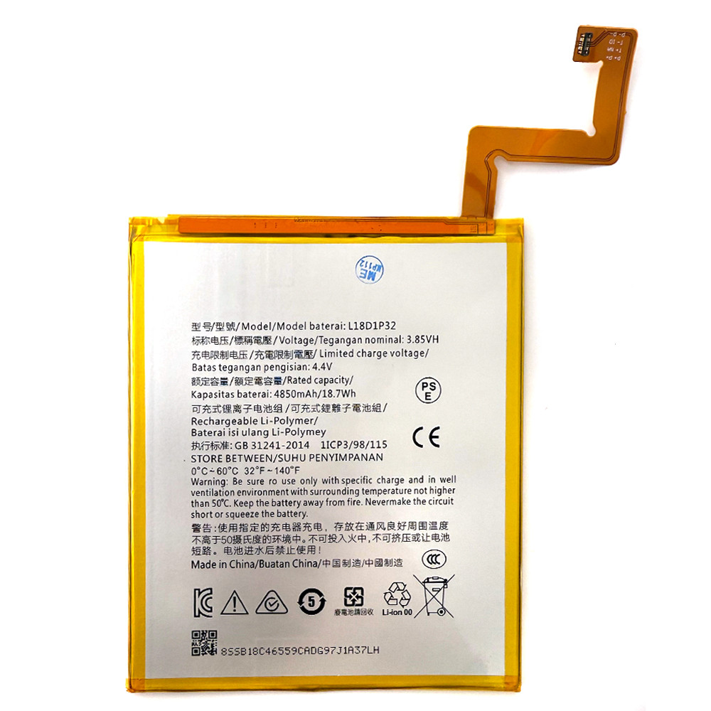 Батарея (акумулятор) Lenovo L18D1P32 Tab M10 TB-X505F, M10 Plus 10.3" TB-X606F X605L (Оригінал 4850 mAh), фото 1