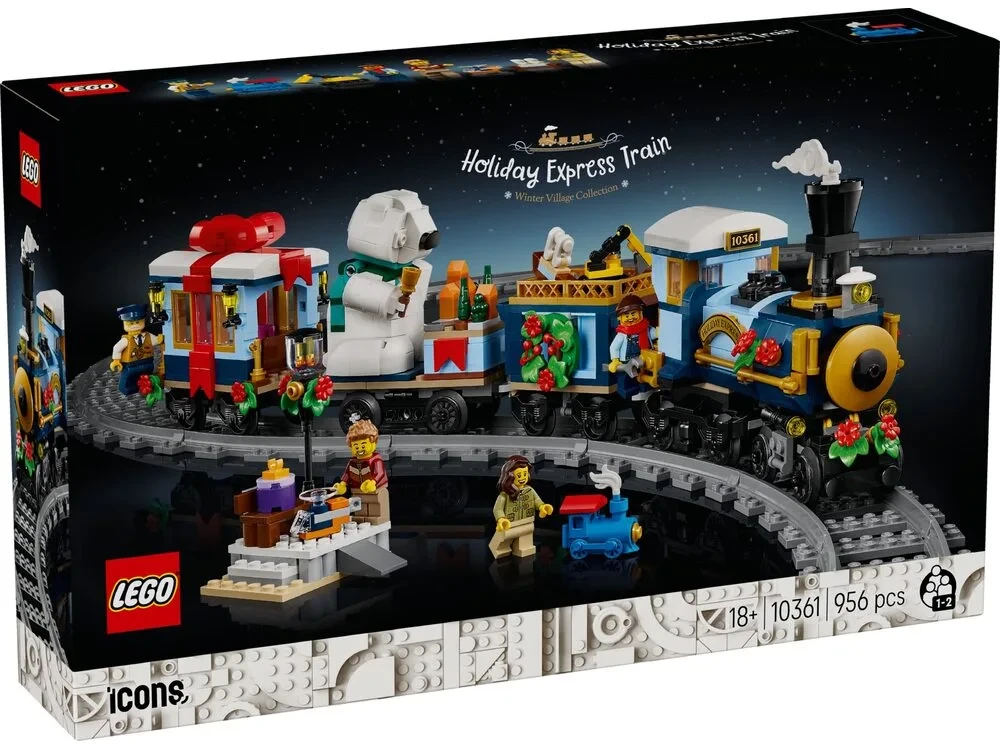 Конструктор LEGO Icons 10361 Holiday Express Train Святковий експрес, фото 1