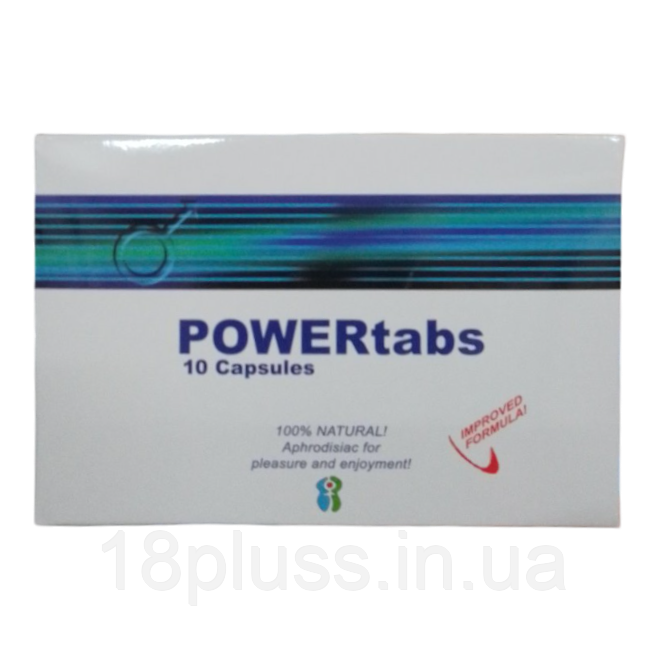 Капсули для потенції POWER Tabs, 10 капсул – природна сила для чоловіків 🌿, фото 1