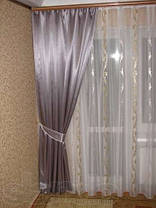 Штори атласні, однотонні., фото 3