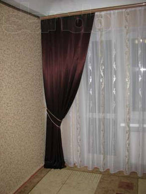 Штори атласні, однотонні., фото 1