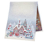 Доріжка раннер на стіл Новорічна  37х100 см., гобелен RUNNER1378, фото 2