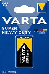 Батарейка VARTA SuperHeavy Duty Крона 6F22 / 9V / сольова / БЛІСТЕР