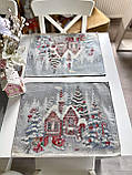 Серветка сервірувальна Новорічна гобеленова Limaso RUNNER1378-49, фото 6