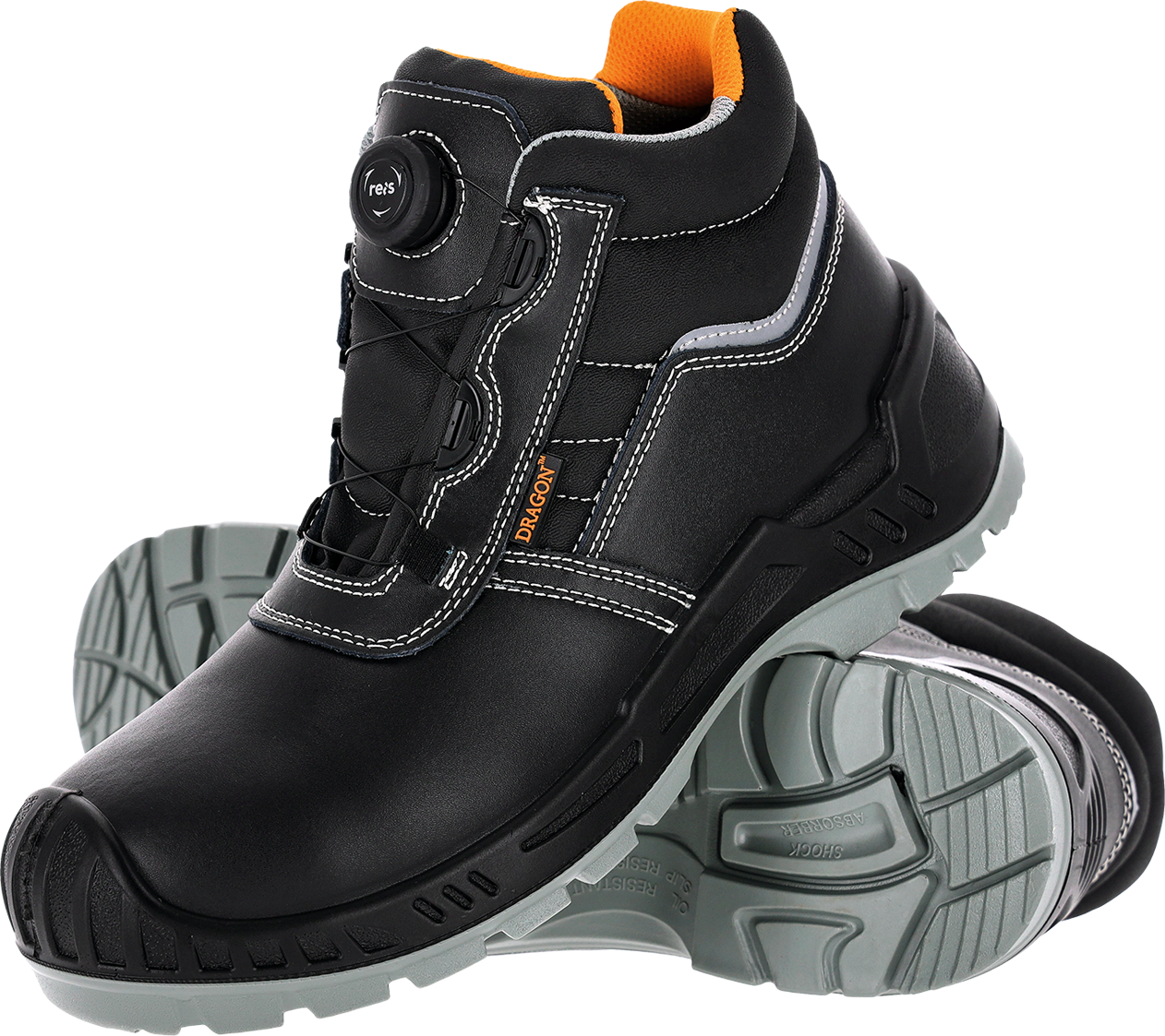 Черевики захисні з композитним підноском і протипрокольною устілкою RAW POL Польща BCTITAN-GLAT-T BP, фото 1