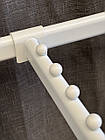 Кронштейн (флейта) овальна на перемичку рівна біла 40 см, фото 3