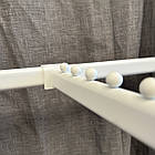 Кронштейн (флейта) овальна на перемичку рівна біла 40 см, фото 8