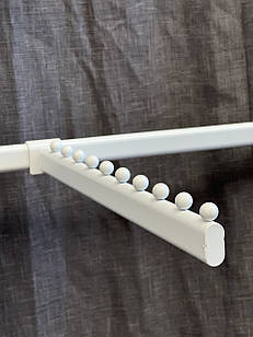 Кронштейн (флейта) овальна на перемичку рівна біла 40 см