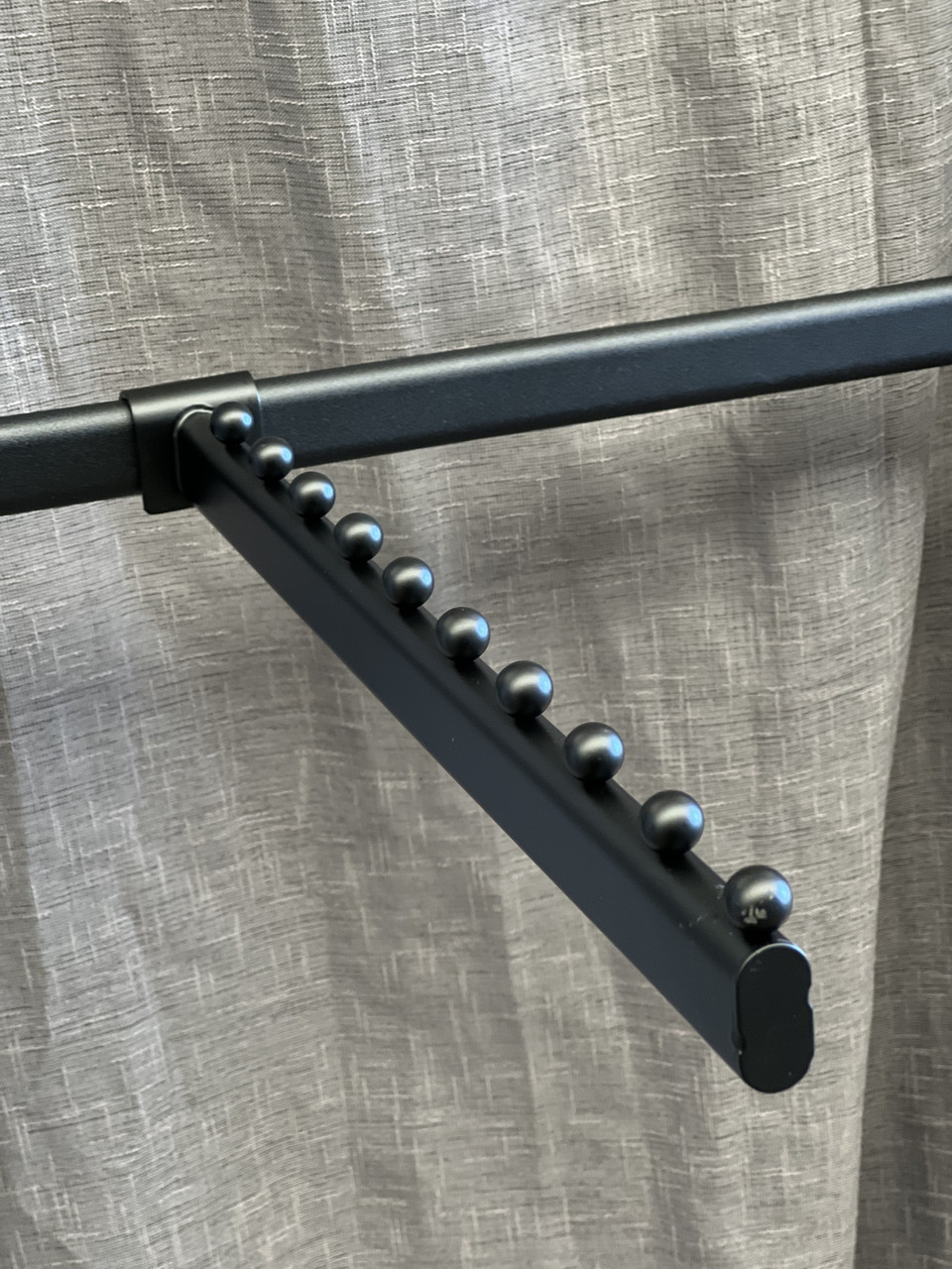 Кронштейн (флейта) овальна на перемичку рівна чорна 40 см., фото 1