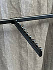 Кронштейн (флейта) овальна на перемичку рівна чорна 40 см., фото 3