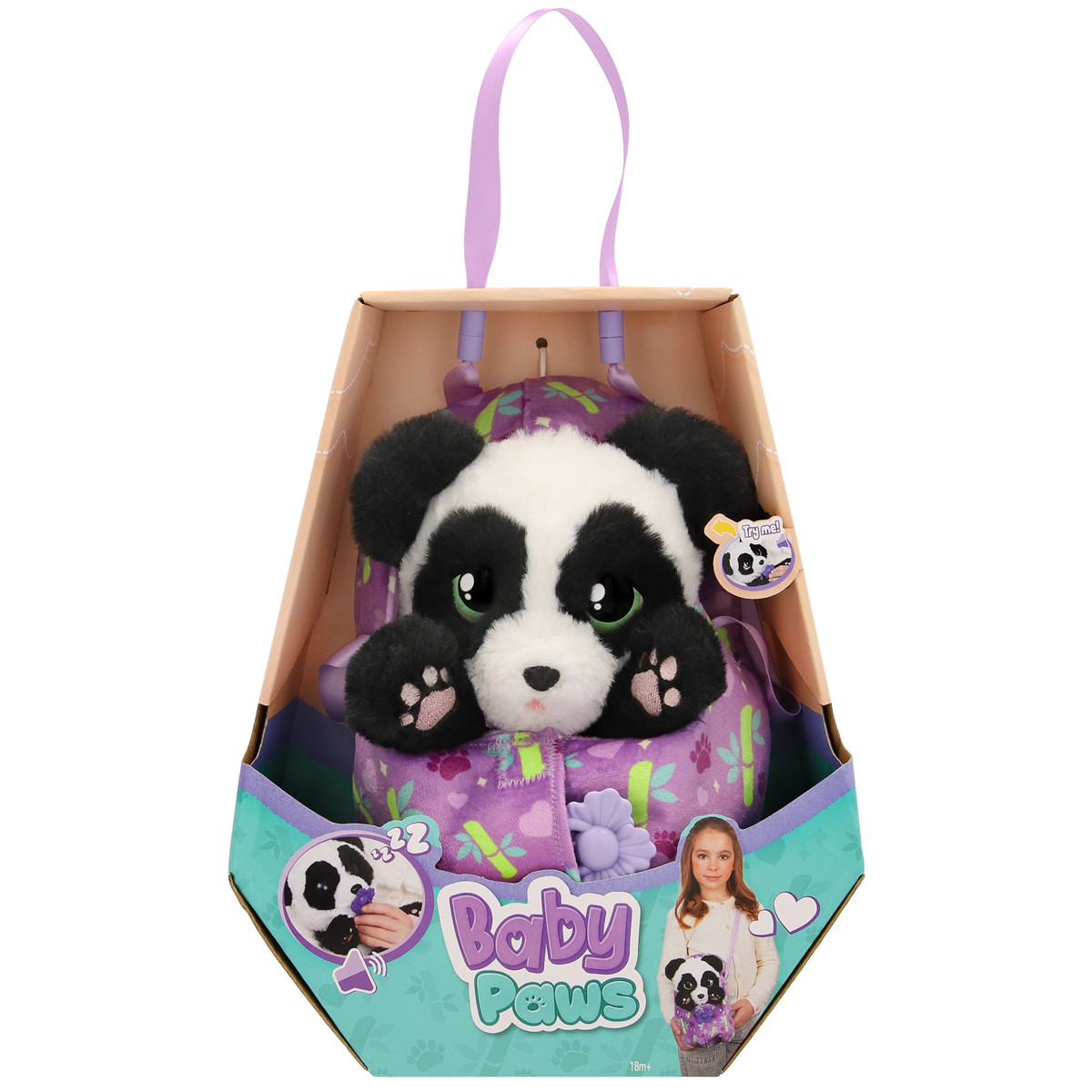 М'яка іграшка інтерактивна Baby Paws Панда, фото 1