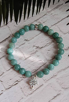Браслет Дерево життя з блакитнуватого авантюрину BR038