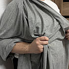 Трикотаж напівпрозорий сірий, фото 4