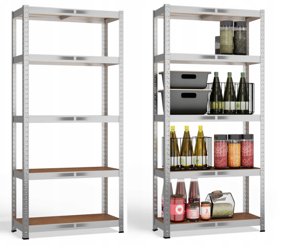 Універсальний стелаж LEOBRO Premium 150 х 70 х 30 см, 175кг/полиця, 5 полиць (LB-R112), фото 1