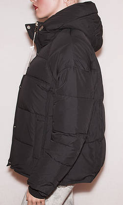 Зимова жіноча  коротка куртка L, XL 6818, фото 3