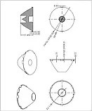Tir лінза 35мм для ліхтаря Convoy M21H з кутом розсіювання 36 градусів, фото 3