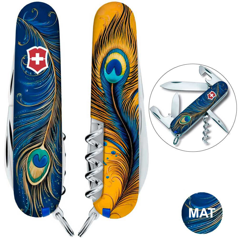 Швейцарський складаний ніж Victorinox SPARTAN UKRAINE Чарівне перо Жар-Птиці 1.3603.3.T3150pw, фото 1