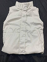 Жіноча жилетка, еко шкіра, силікон 200, розміри 42, 44, 46