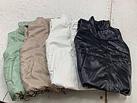 Жіноча жилетка, еко шкіра, силікон 200, розміри 42, 44, 46