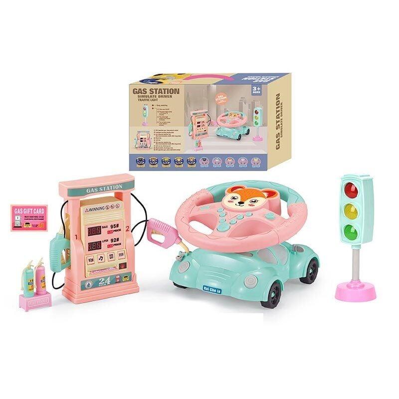 Кермо 2192 E-47 Штрих=91784 (24) ЛИСИЧКА, світлофор, заправна станція, підсвічування, звук, мелодії, машина-підставка, в коробці