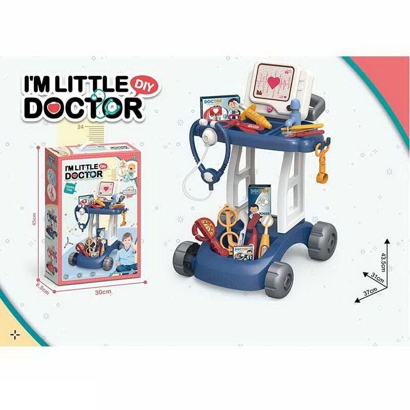 Набір лікаря 8837-2 (36) медичний столик на колесах, ЕКГ-апарат, звук, підсвічування, помпова подача води, медичне приладдя, в