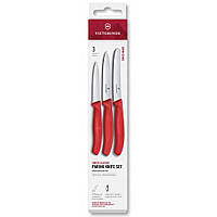 Набір ножів для чищення овочів Victorinox Swiss Classic 3 ножа черв 6.7111.34C1