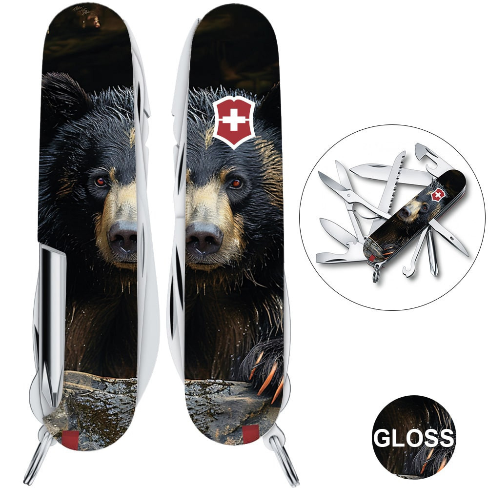 Швейцарський складаний ніж Victorinox FIELDMASTER ANIMAL Чорний ведмідь 1.4713.3.F1100pw