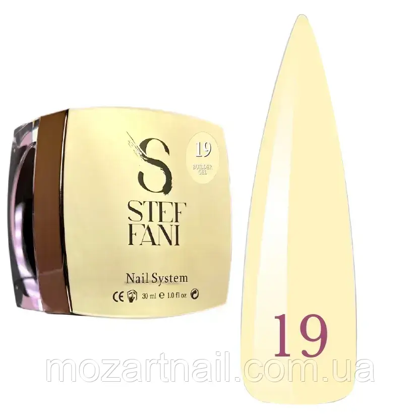Гель для моделювання Stefani Builder Gel 19 (вершкове масло), 30ml