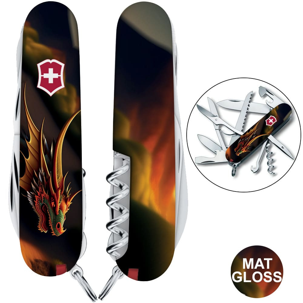 Швейцарський складаний ніж Victorinox HUNTSMAN ZODIAC Фантастичний дракон 1.3713.3.Z3210p