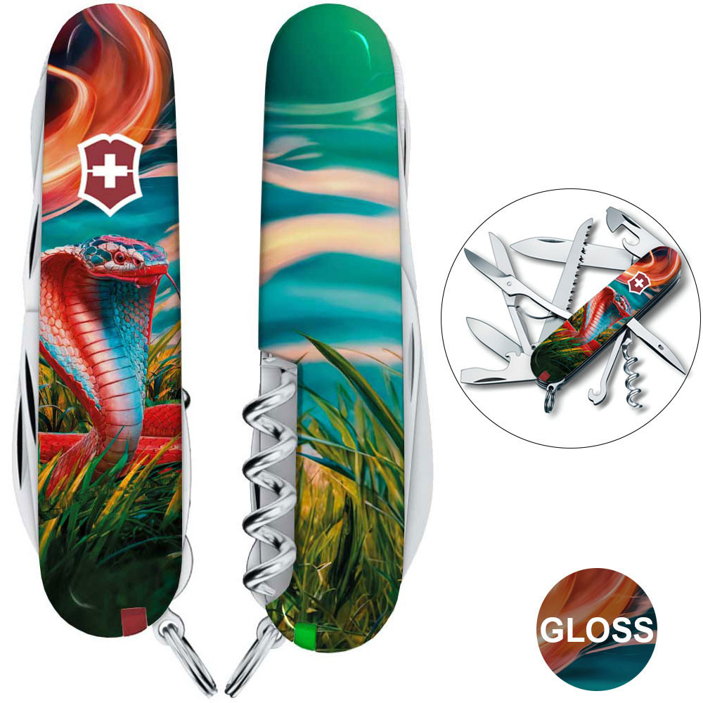 Швейцарський складаний ніж Victorinox HUNTSMAN ZODIAC Барвиста кобра 1.3713.3.Z4290pk, фото 1