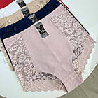 Жіночі великі бавовняні трусики #2150 Biweier, фото 3