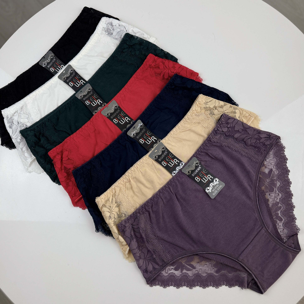 Жіночі бавовняні трусики #9780 Biweier Мікс, фото 1
