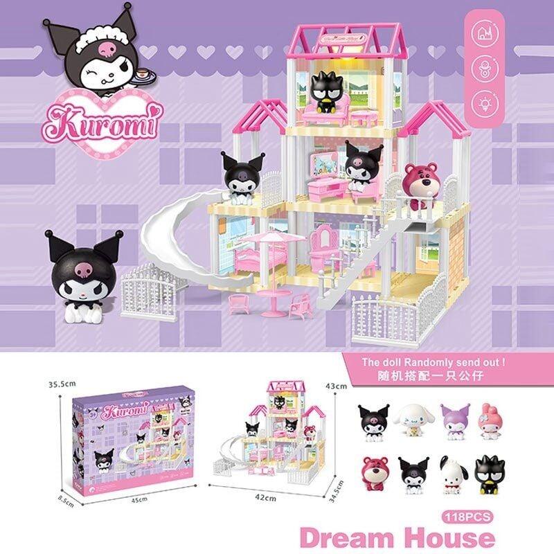 Будиночок з героями 6 SY-3 (36) підсвічування, фігурка героя, 3 поверхи, меблі, в коробці