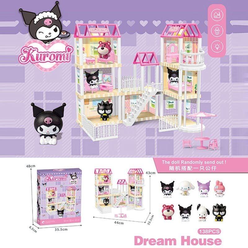 Будиночок з героями 7 SY-6 Штрих=42056 (24) підсвічування, фігурка героя, 3 поверхи, меблі, в коробці