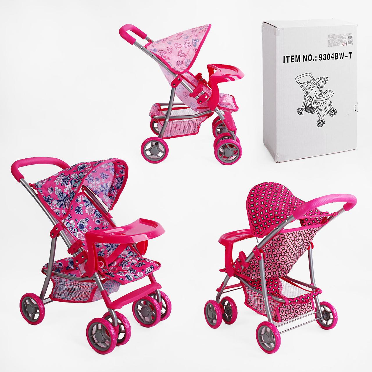 Візок для ляльок 9304 BW-T (4) літня, 3 види, діаметр коліс 10 см, в коробці, ВИДАЄТЬСЯ ТІЛЬКИ МІКС ВИДІВ, фото 1