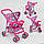 Візок для ляльок 9304 BW-T (4) літня, 3 види, діаметр коліс 10 см, в коробці, ВИДАЄТЬСЯ ТІЛЬКИ МІКС ВИДІВ, фото 4