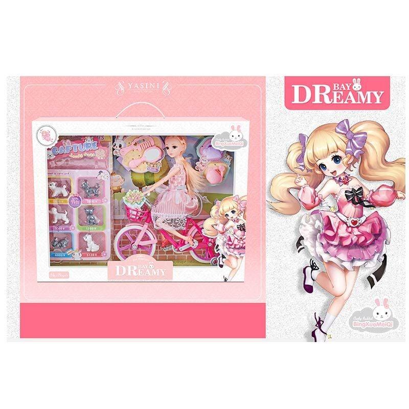 Лялька 6625 (18) має точки артикуляції, велосипед, 6 фігурок собак, аксесуари, висота 30 см, в коробці