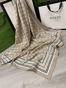 Хустка шовкова бежева