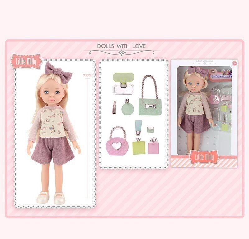 Лялька 91099 J (36) знімний одяг, аксесуари, висота 33 см, в коробці