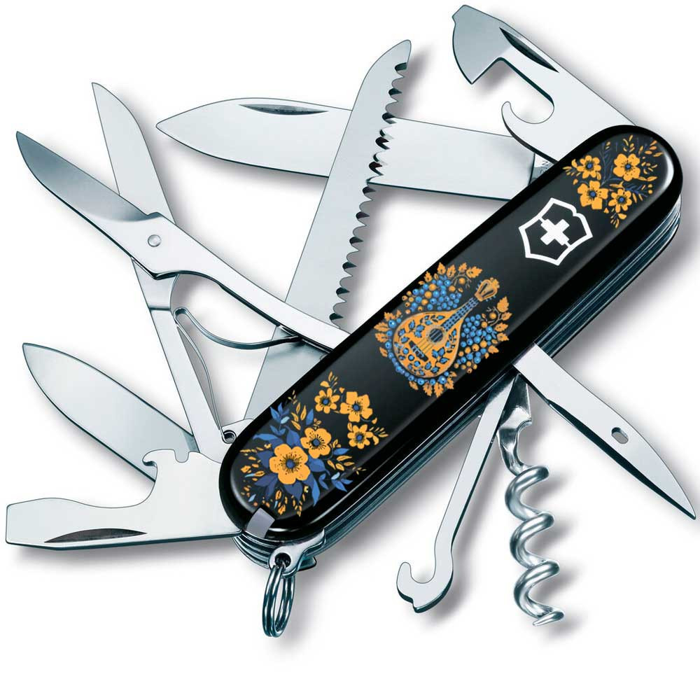 Швейцарський складаний ніж Victorinox HUNTSMAN UKRAINE Українські мотиви 1.3713.3.T1370u, фото 1