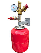 Група безпеки, розширювальний бак 19 л (вертикальний), кріплення бака, 3/4 кран з американкою (КОМПЛЕКТ) Чехія, фото 2