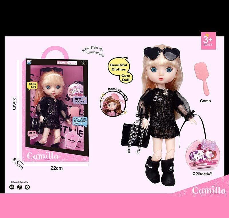 Лялька A 923 E (24/2) висота: 30 см, шарнірні суглоби, імітація скляних очей, аксесуари, гребінець, в коробці