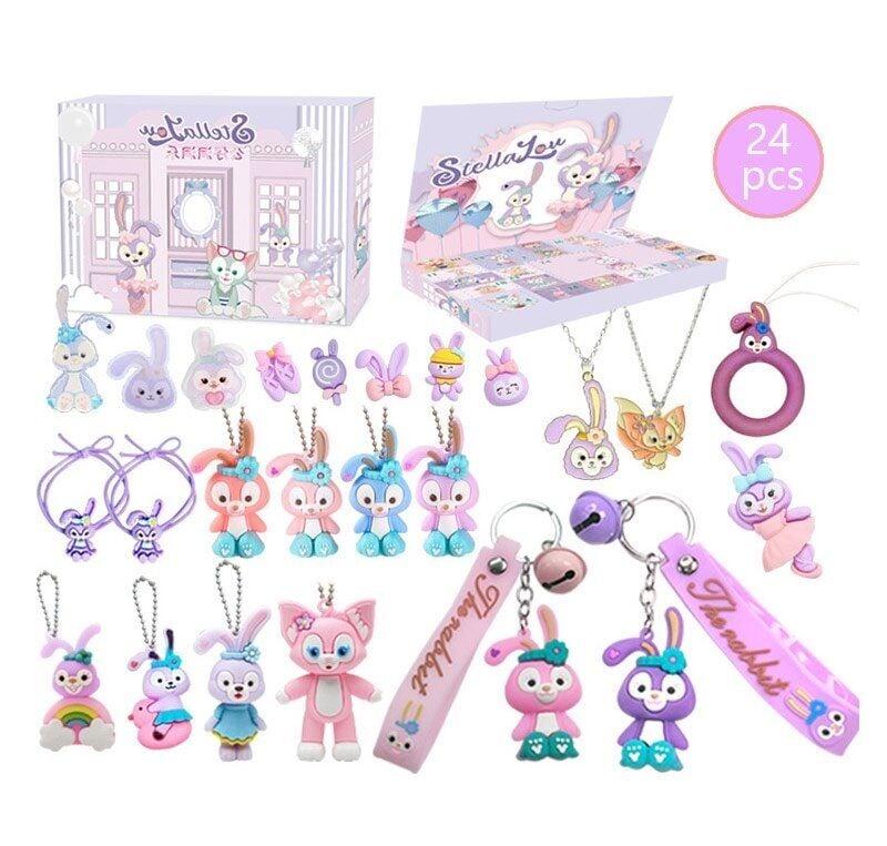 Набір героїв GL 60 (36) адвент-календар, 24 комірки, фігурки героїв, аксесуари, брелоки, в коробці