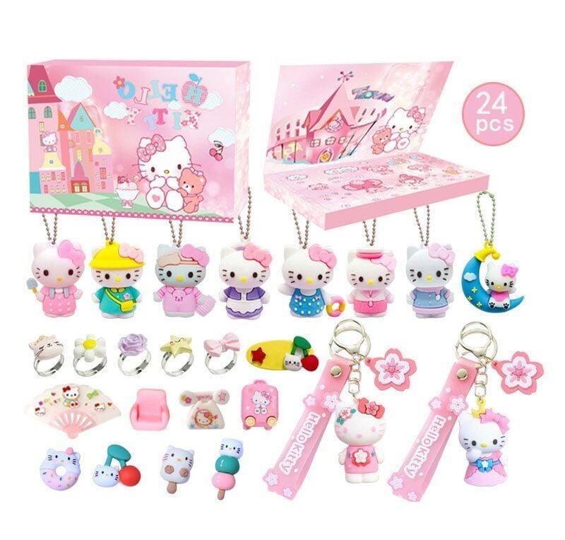 Набір героїв GL 61 (36) адвент-календар, 24 комірки, фігурки героїв, аксесуари, брелоки, в коробці