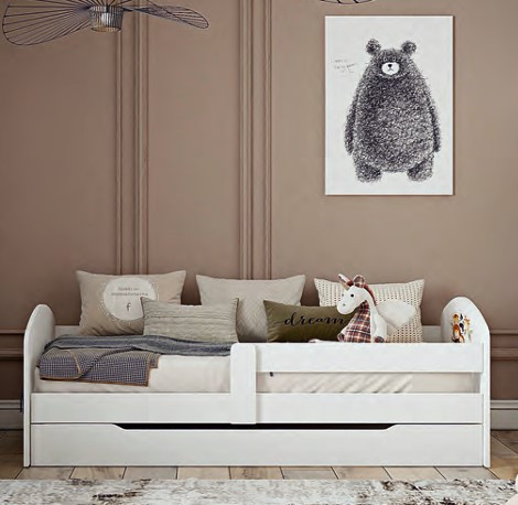 Ліжко дитяче односпальне з ламелями Вольт 2.0х0.9 Ліон, фото 1