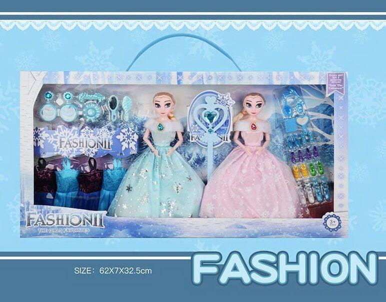 Набір ляльок DX 62 B (20/2) висота 26 см, 2 ляльки, шарнірні суглоби, аксесуари, одяг, взуття, в коробці